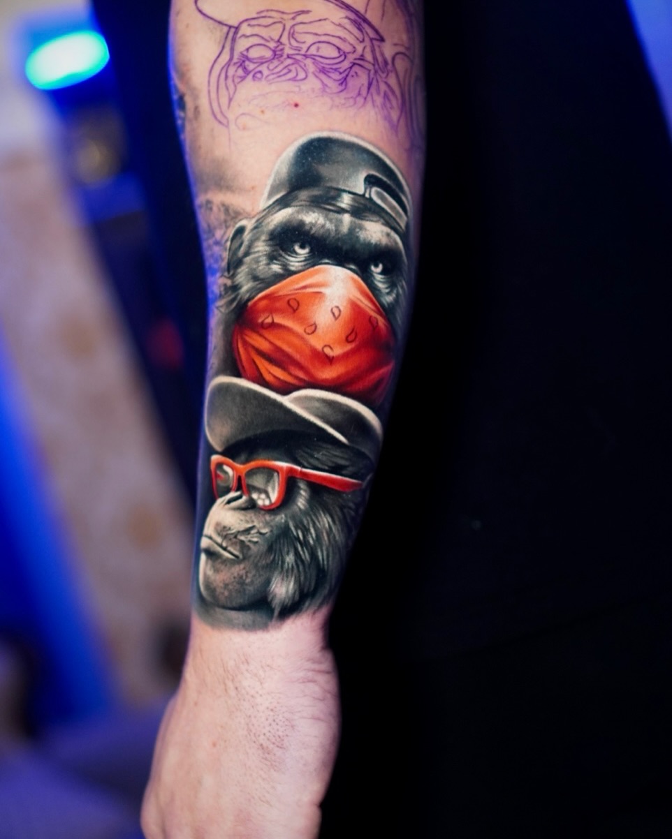 Tattoo by @sad.dalitattoo — realism, black_and_grey