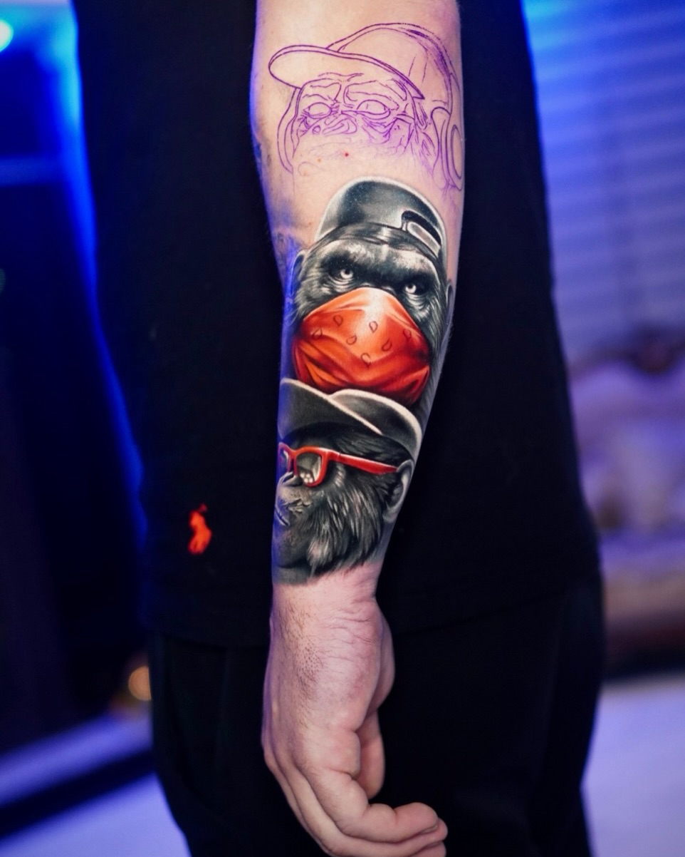 Tattoo by @sad.dalitattoo — realism, black_and_grey
