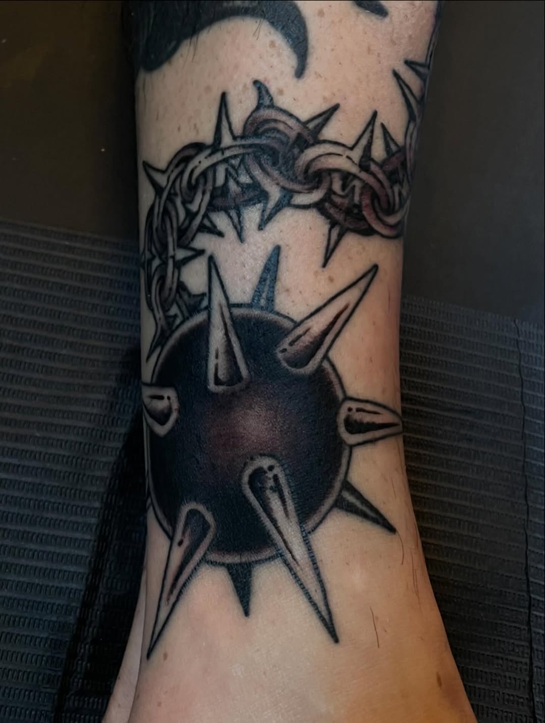 Tattoo by @baronvonphil โ blackwork, black_and_grey