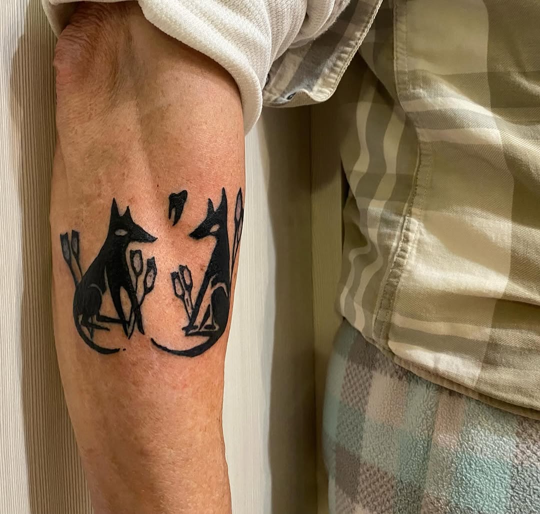 Tattoo by @littleblackdogtattoo — blackwork