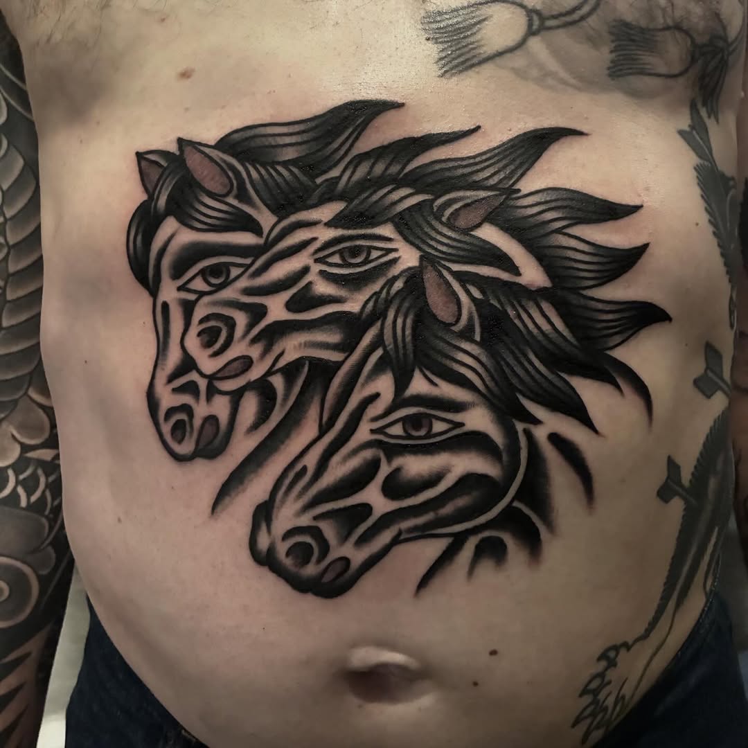 Tattoo by @mike_hudgins_ — american_traditional, blackwork