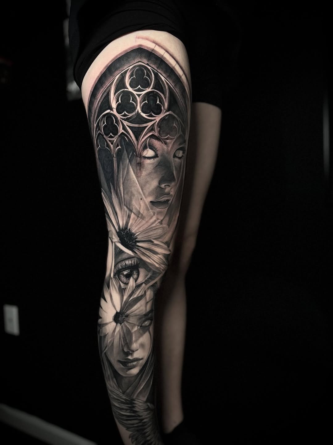 Tattoo by @inks.exoticc — black_and_grey, realism