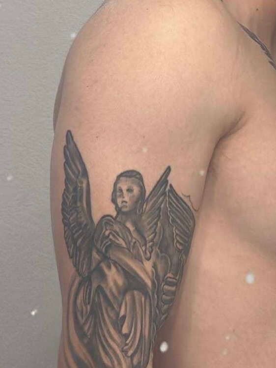 Tattoo by @tattoos_by_angiiee — black_and_grey, realism