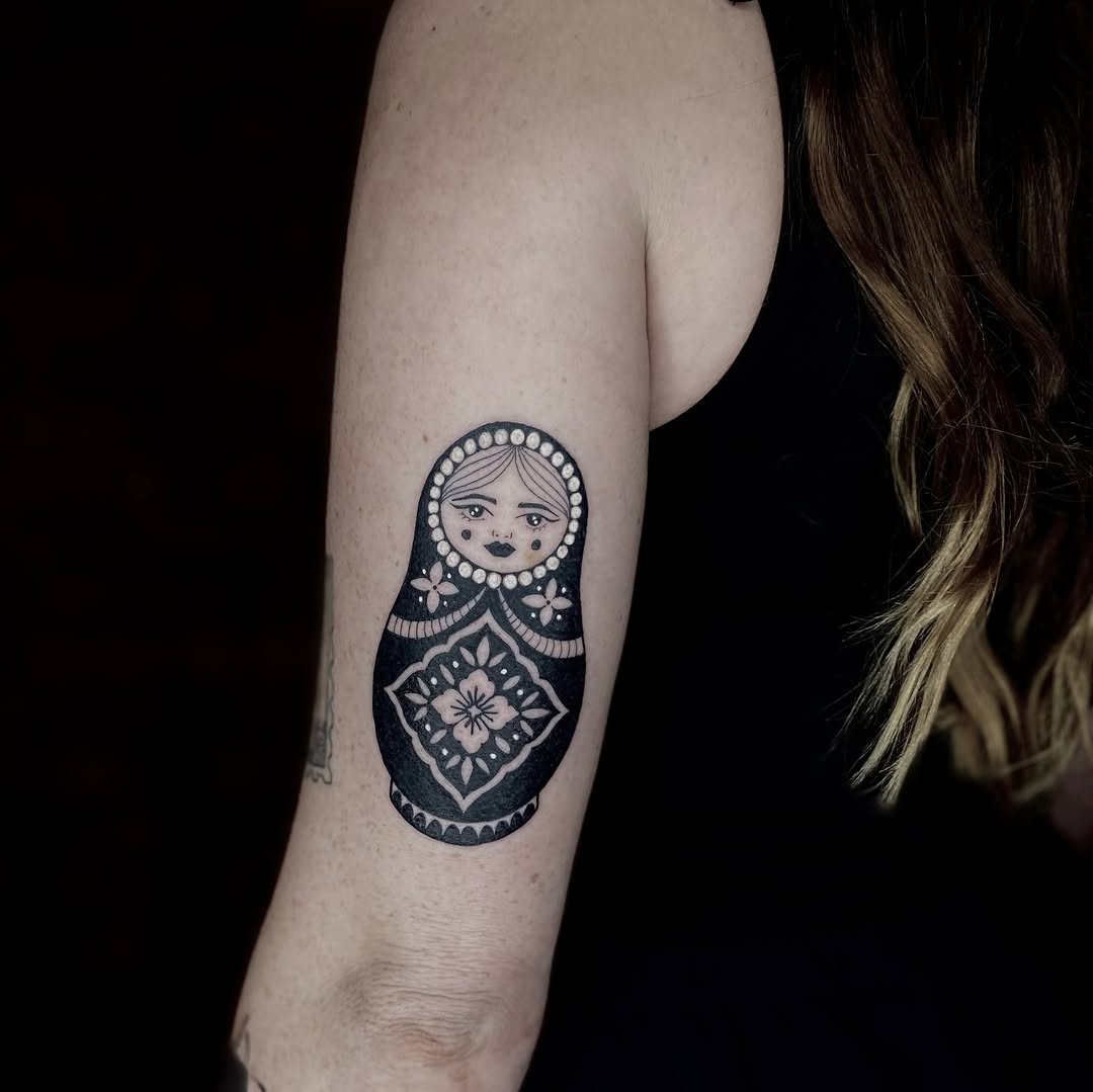 Tattoo by @tatemarthatattoo — blackwork, ornamental