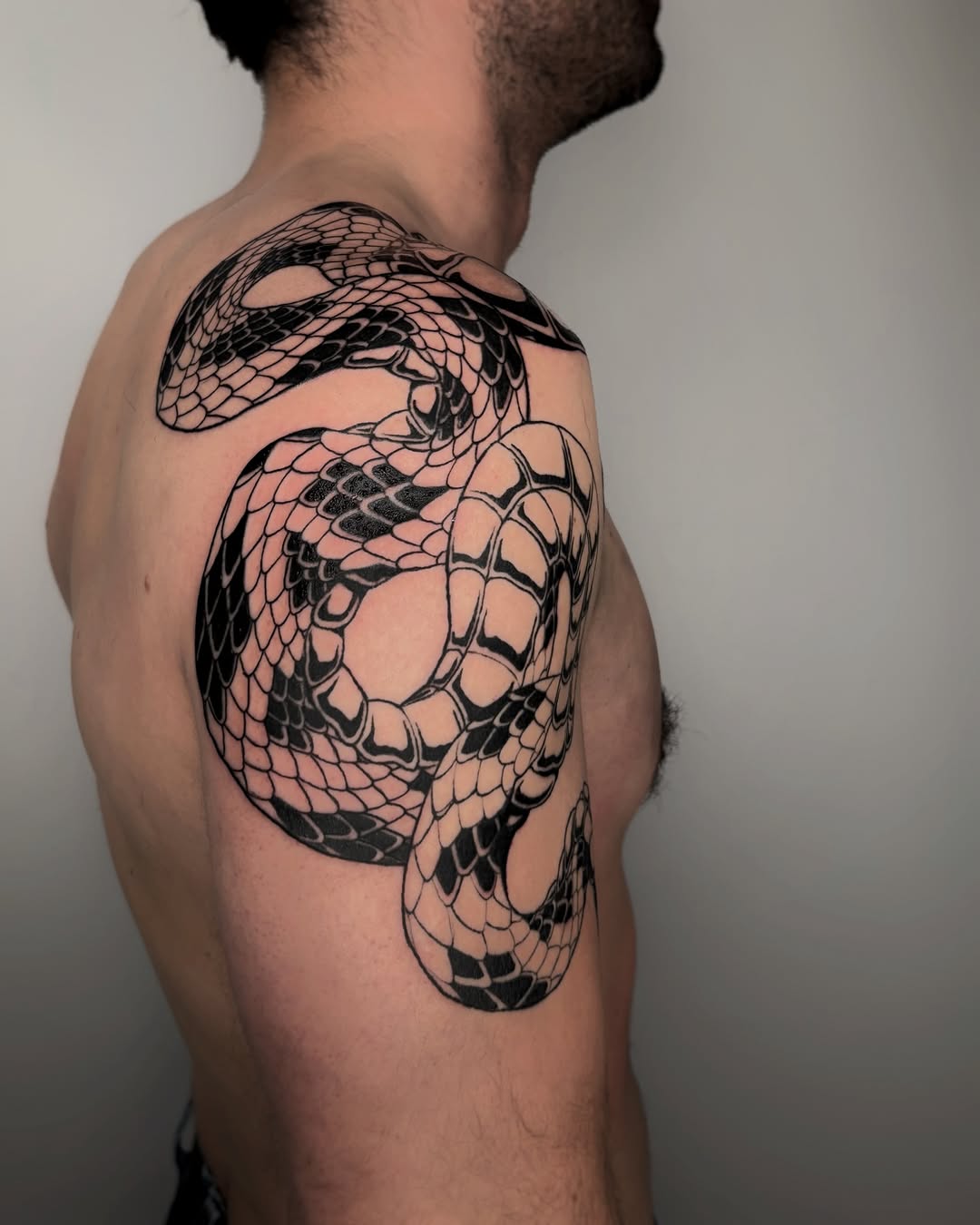 Tattoo by @kuya.tattoos — blackwork, illustrative