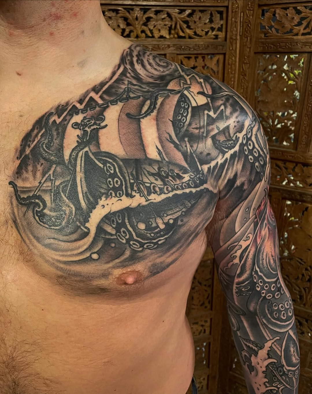 Tattoo by @baronvonphil โ black_and_grey, realism