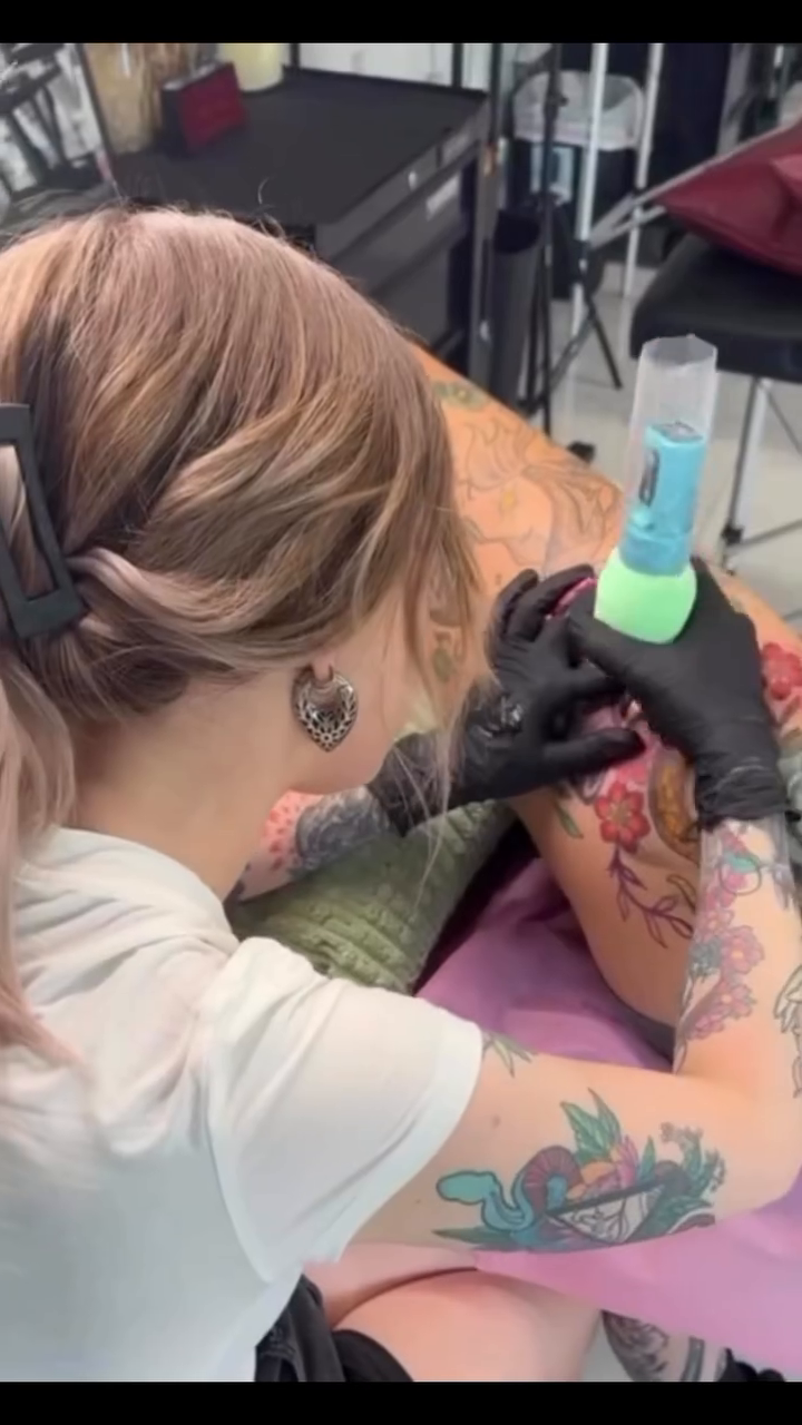 Tattoo by @death__frisbee — illustrative, color