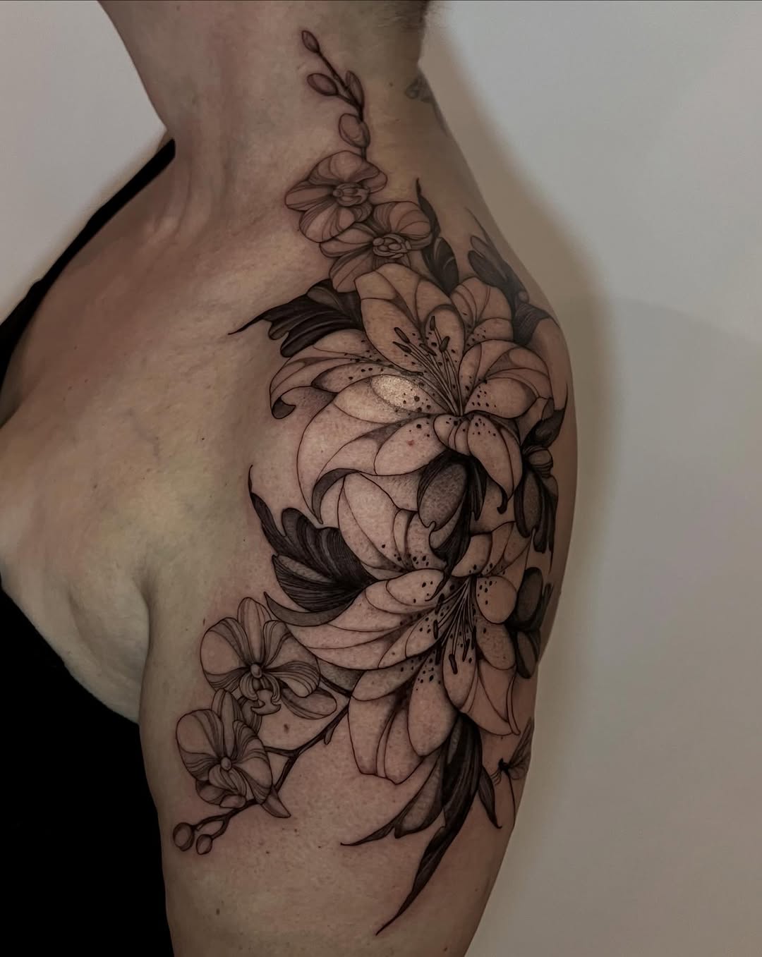 Tattoo by @ohmydarlingtattoos — black_and_grey, realism