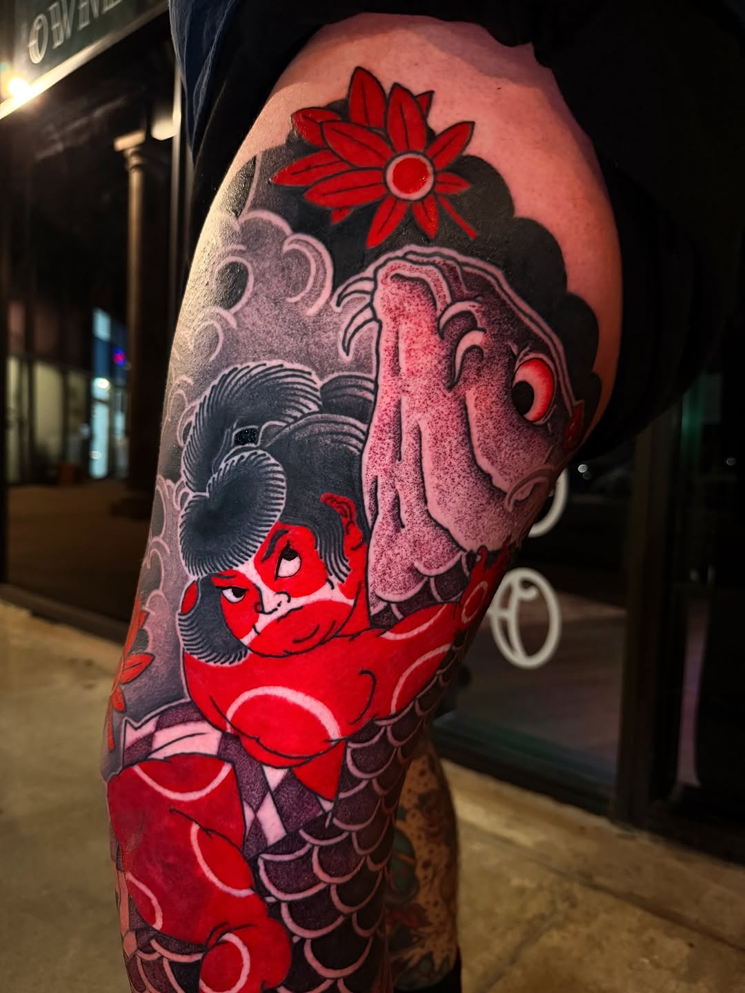 Tattoo by @rui_tattoos β japanese_irezumi, black_and_grey