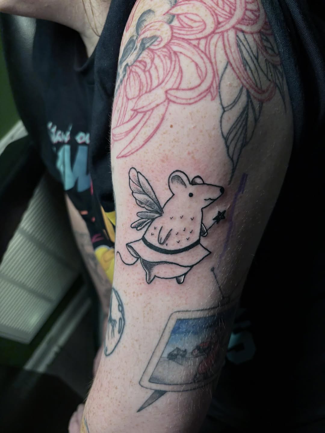 Tattoo by @arceo.tattoos — illustrative, black_and_grey