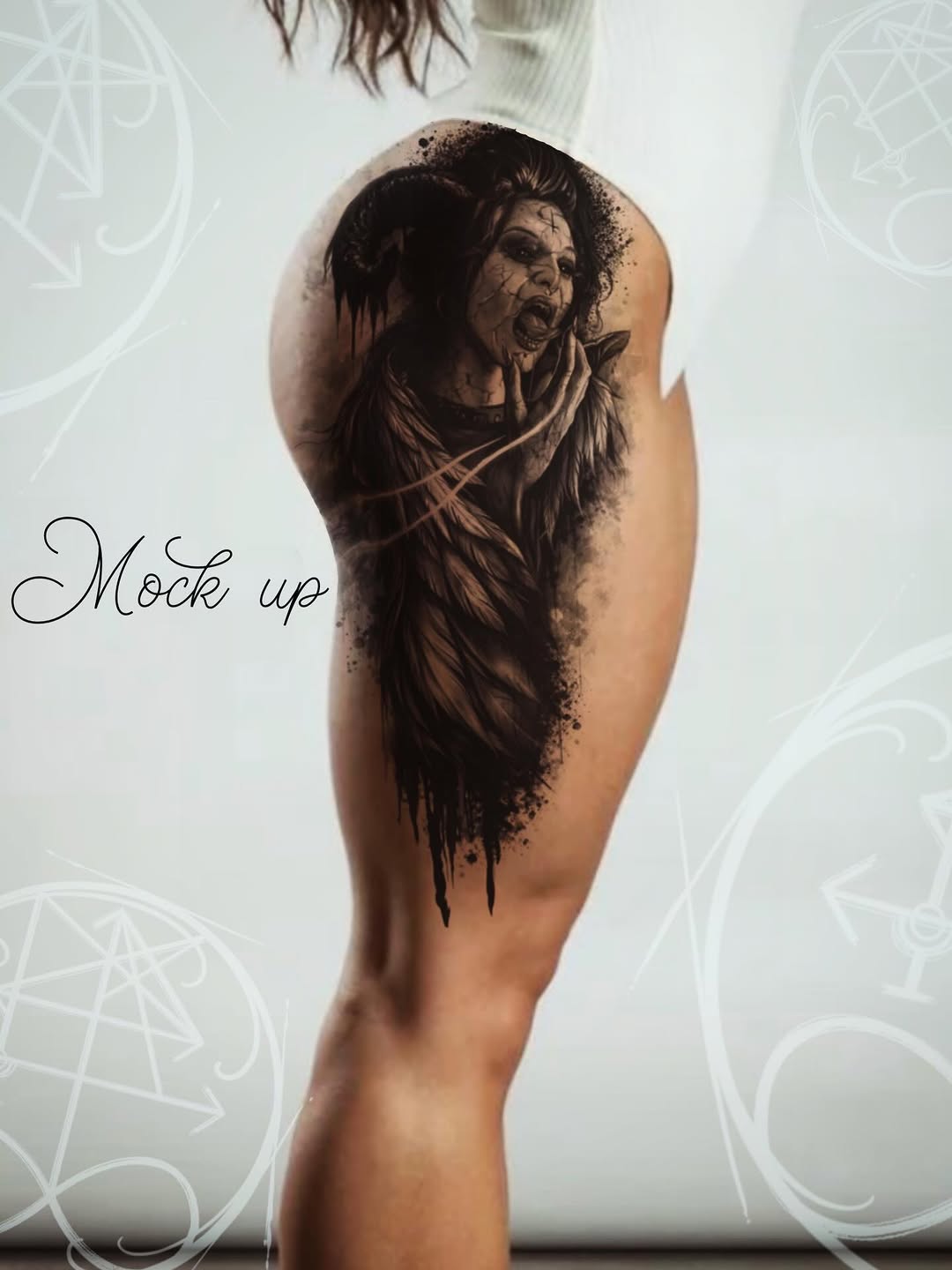 Tattoo by @acadler — dark_realism, blackwork