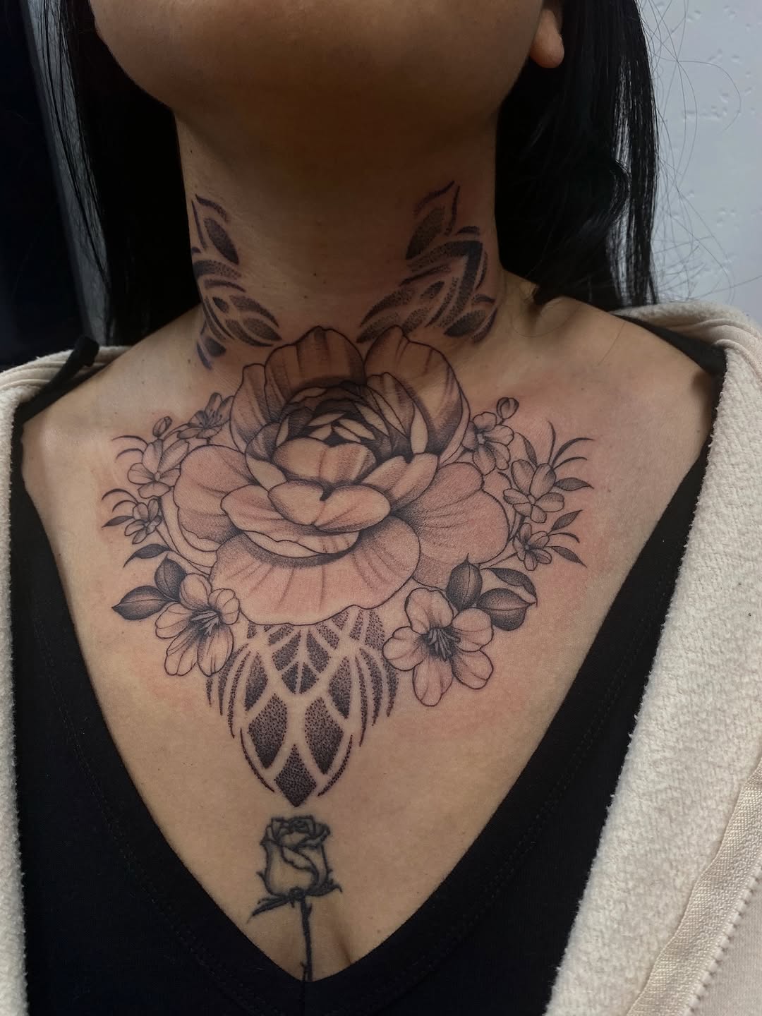 Tattoo by @cody.tatts — black_and_grey, dotwork