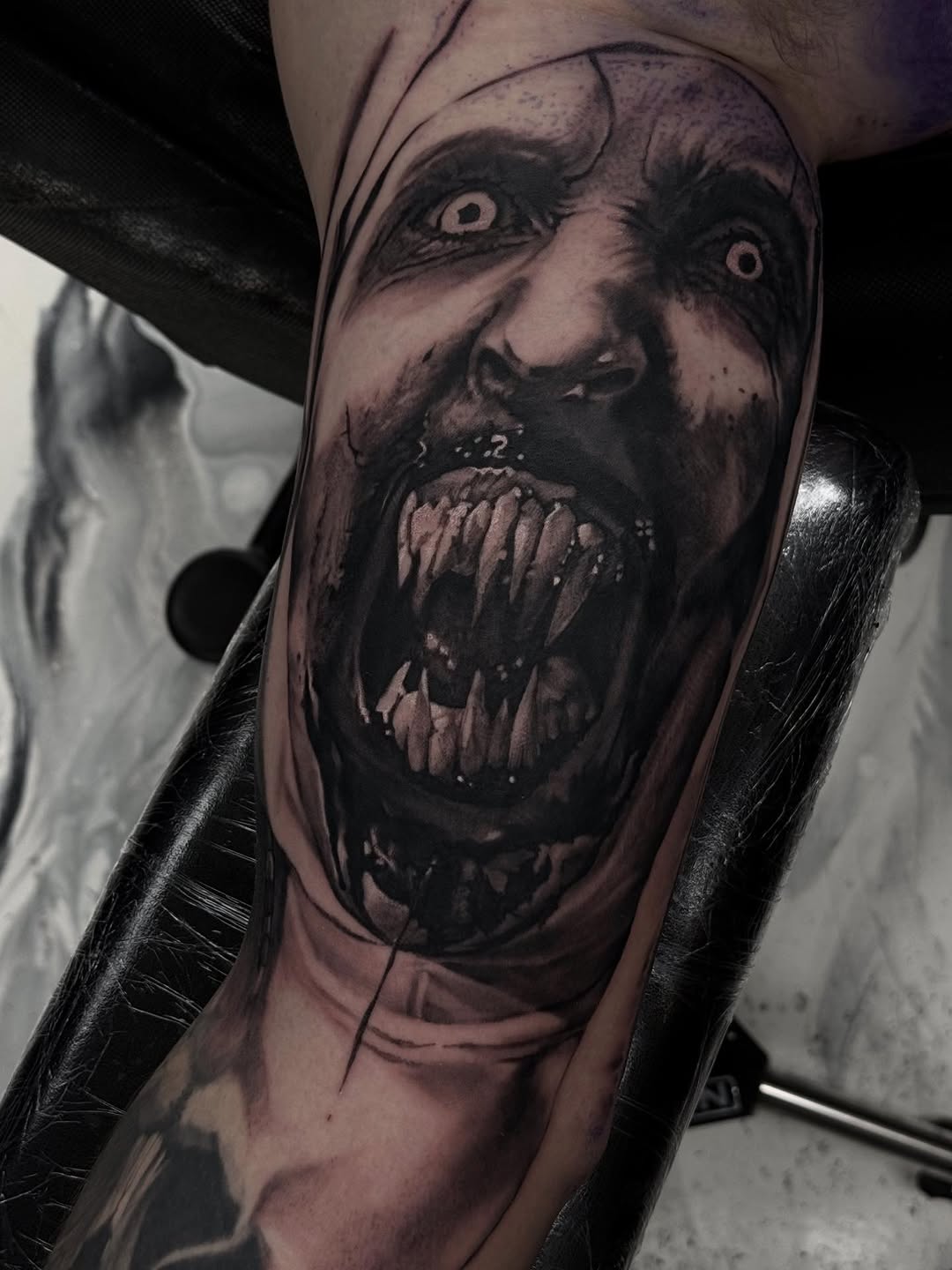 Tattoo by @nestormurrayart โ realism, dark_realism