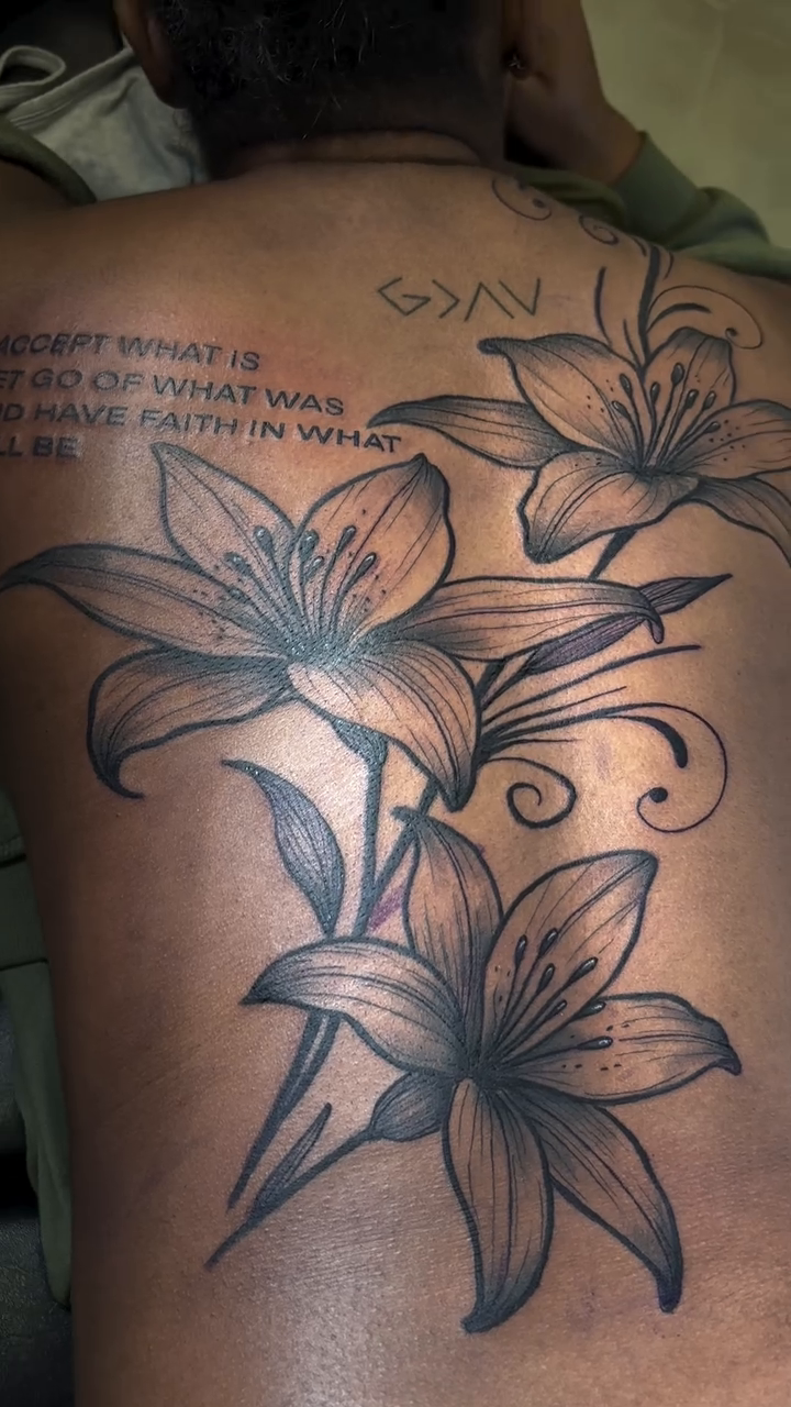 Tattoo by @shyluhv — black_and_grey, realism