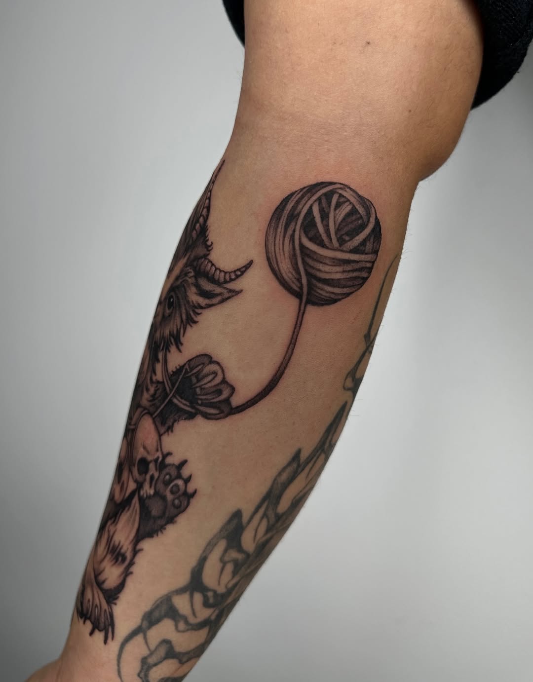 Tattoo by @art_lllex — black_and_grey, dark_realism