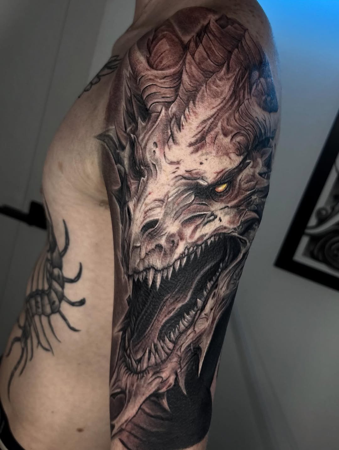 Tattoo by @inkbyjay1 — realism, dark_realism