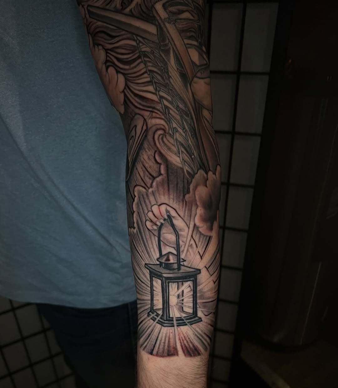 Tattoo by @jonmesatattoos โ black_and_grey, realism