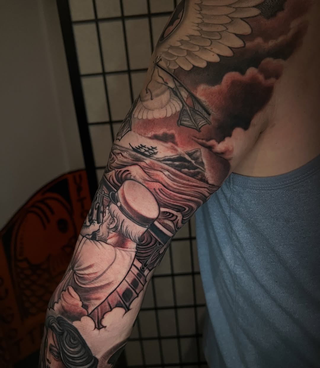 Tattoo by @jonmesatattoos โ japanese_irezumi, realism