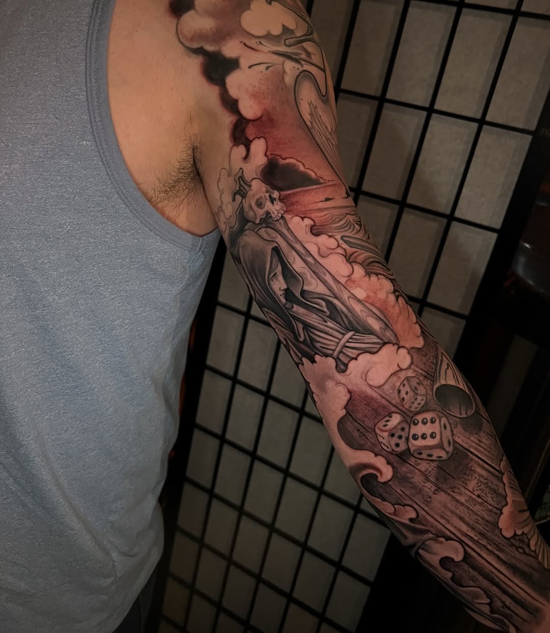 Tattoo by @jonmesatattoos โ black_and_grey, realism