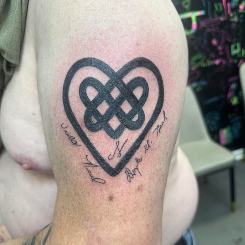 Tattoo by @tattoosbychristan — blackwork, lettering_script