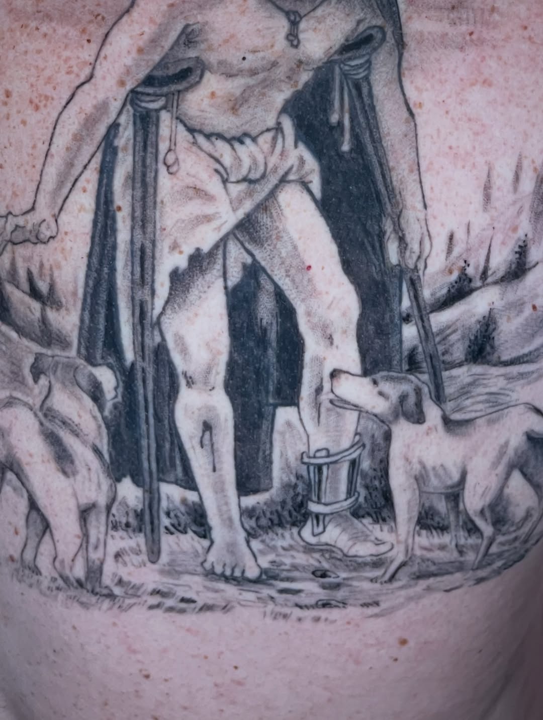 Tattoo by @zurdtauroink — realism, black_and_grey
