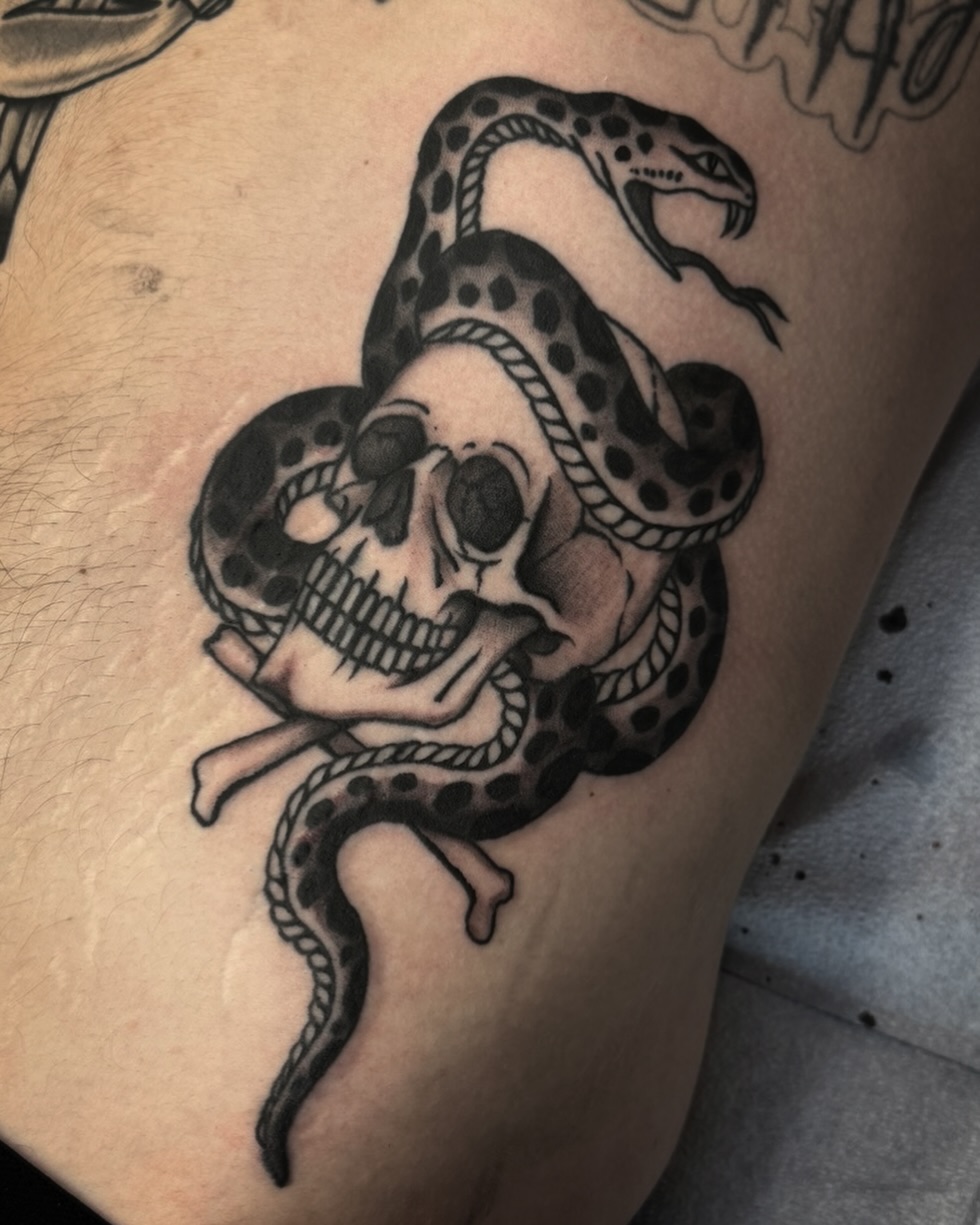 Tattoo by @ayala_tattoo — american_traditional, black_and_grey