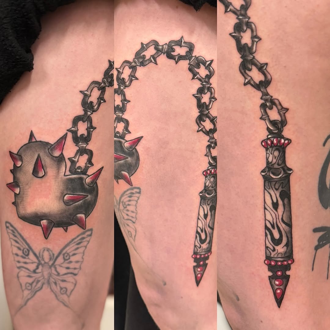 Tattoo by @cody_mooretattoos โ black_and_grey, neo_traditional