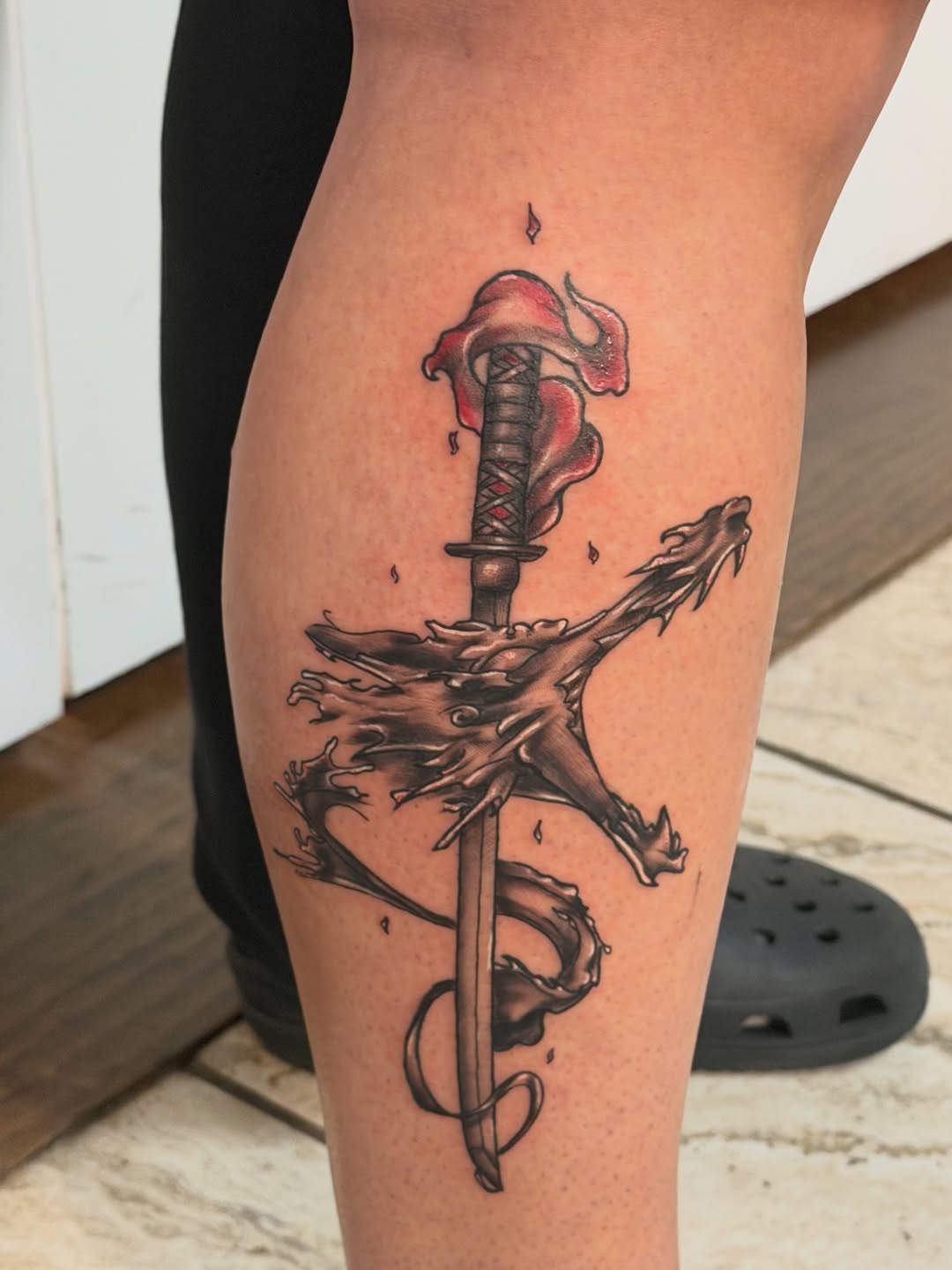 Tattoo by @cody_mooretattoos โ black_and_grey, realism