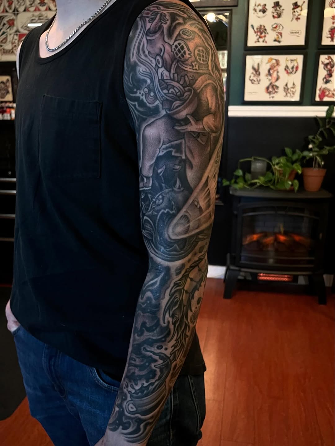 Tattoo by @baronvonphil โ black_and_grey, realism