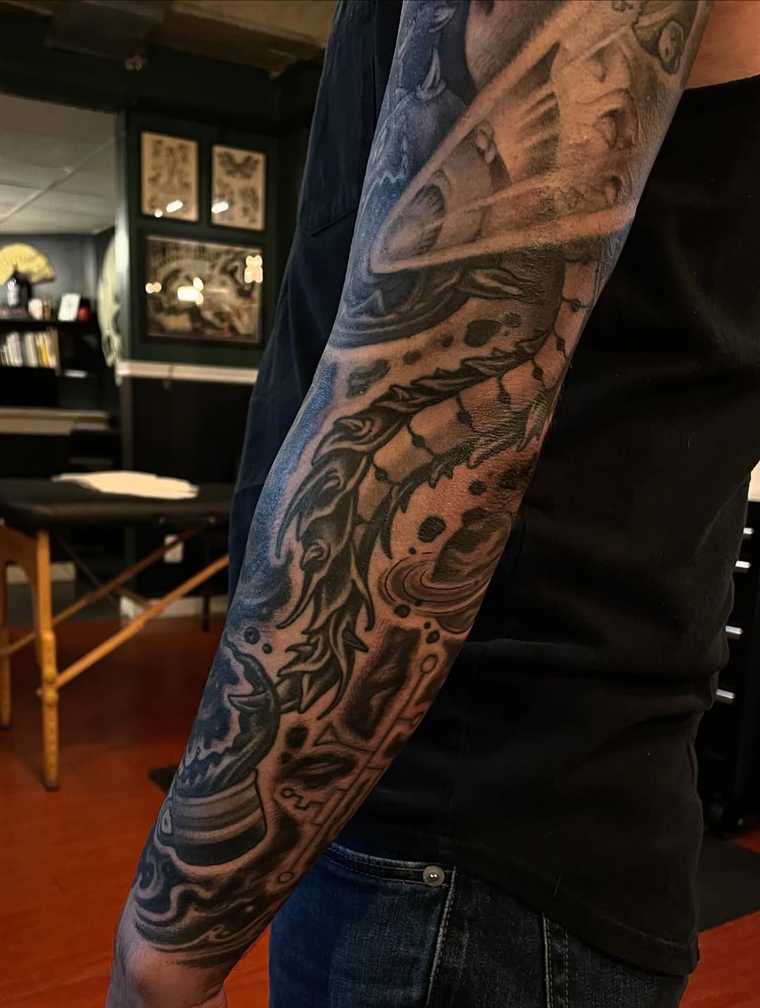 Tattoo by @baronvonphil โ black_and_grey, realism