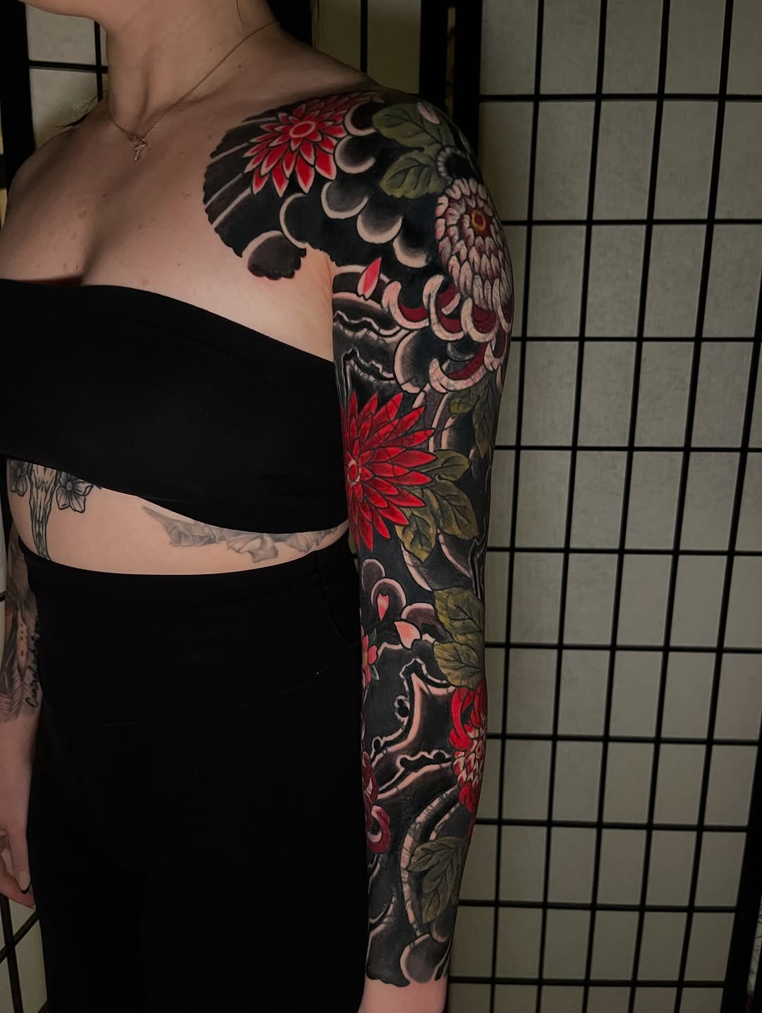 Tattoo by @jakeriveratattoo — japanese_irezumi, blackwork