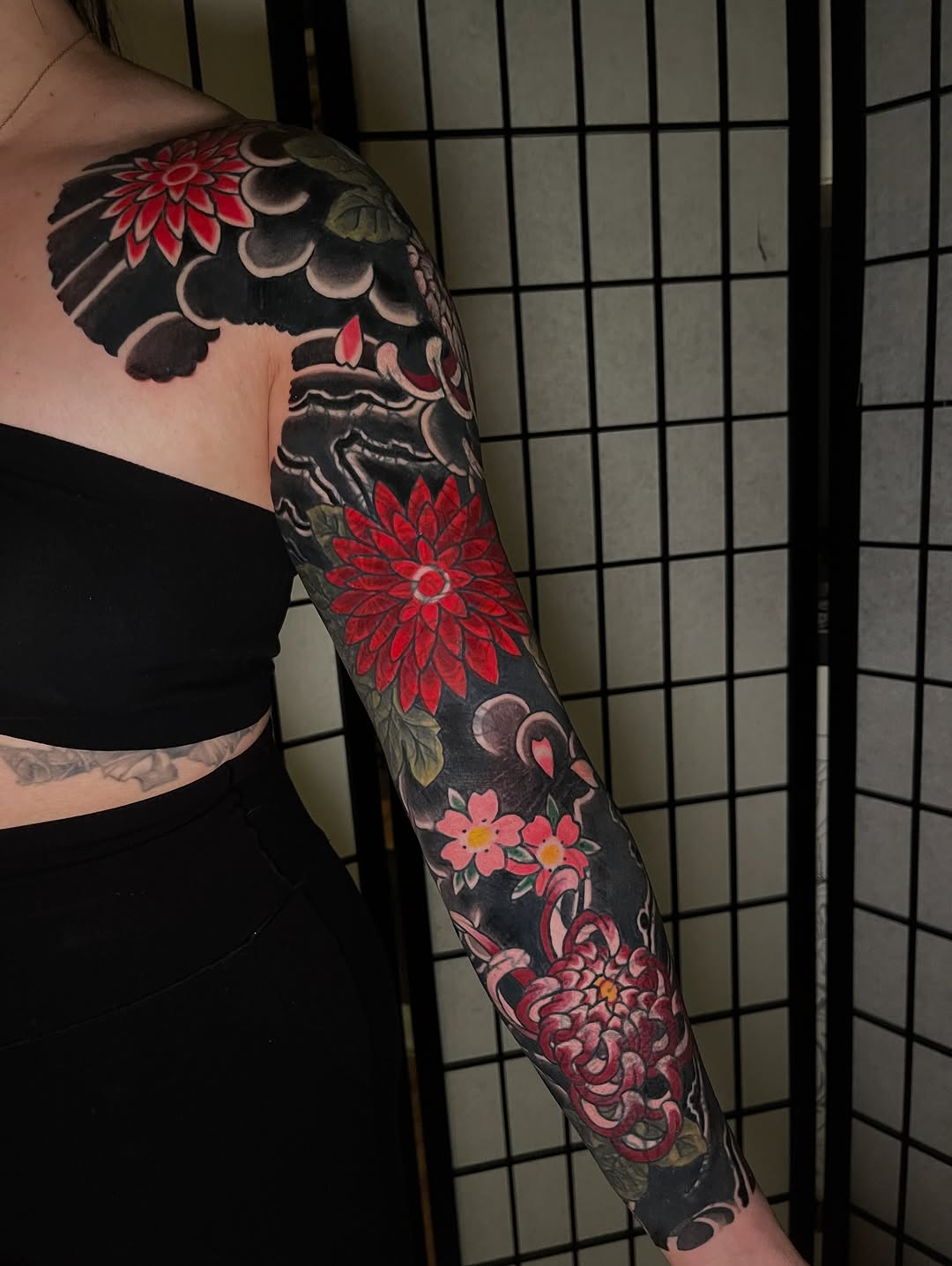 Tattoo by @jakeriveratattoo — japanese_irezumi, black_and_grey