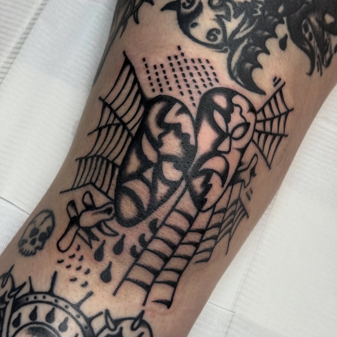 Tattoo by @_humanwreck — blackwork