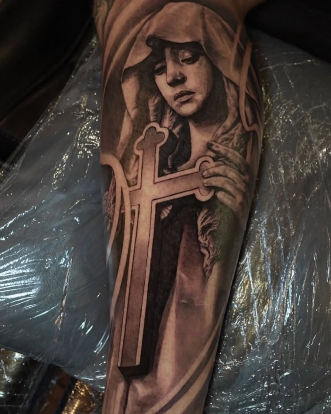 Tattoo by @satchmoe_art — realism, black_and_grey