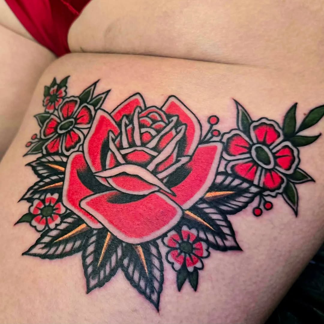 Tattoo by @fleurnoirestudio โ american_traditional