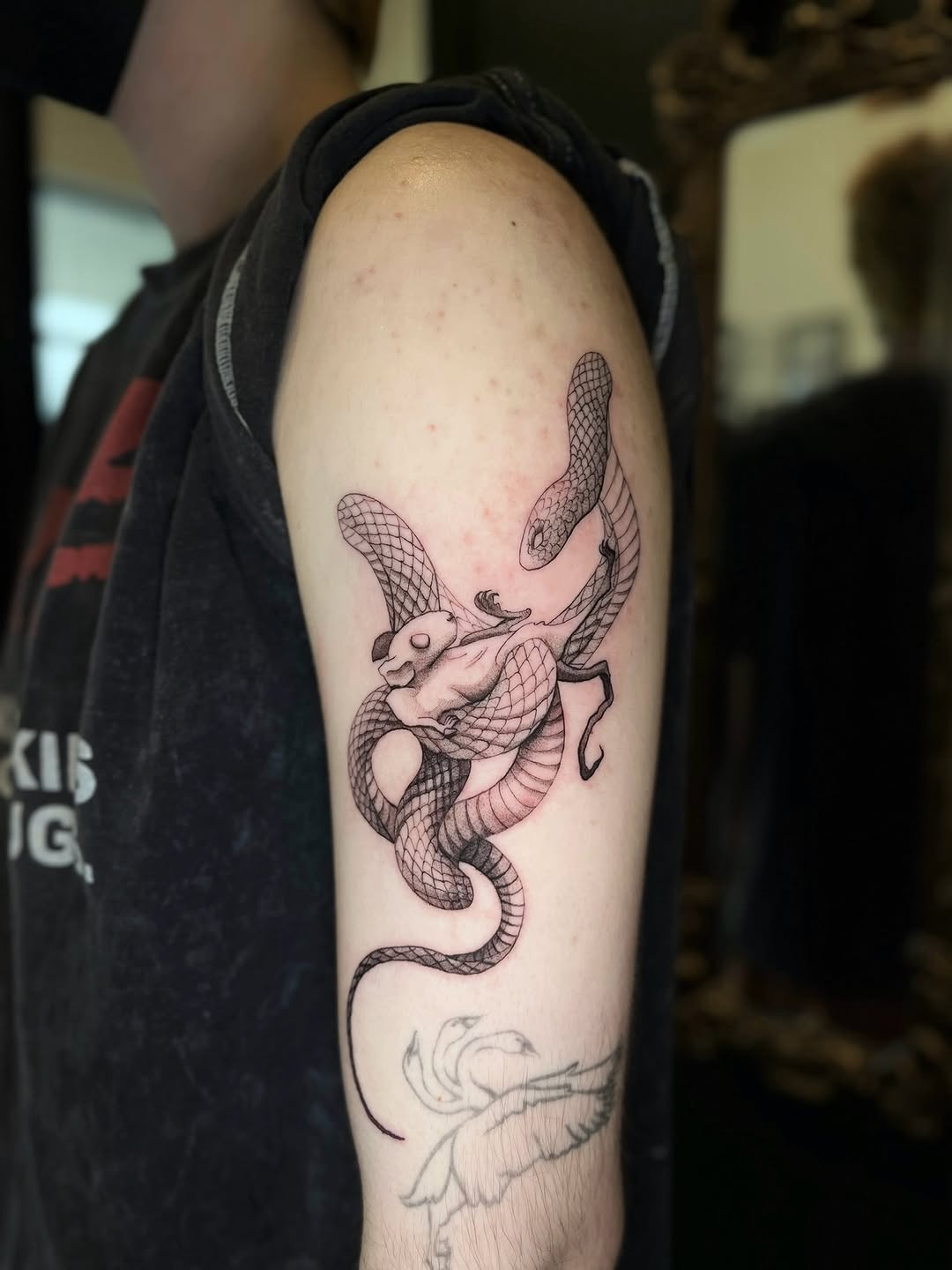 Tattoo by @smq_tattoo — black_and_grey, chicano