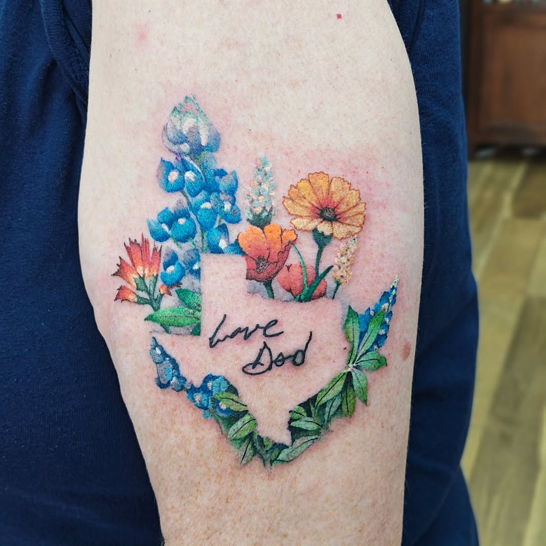 Tattoo by @lizzywiglz — realism, lettering_script