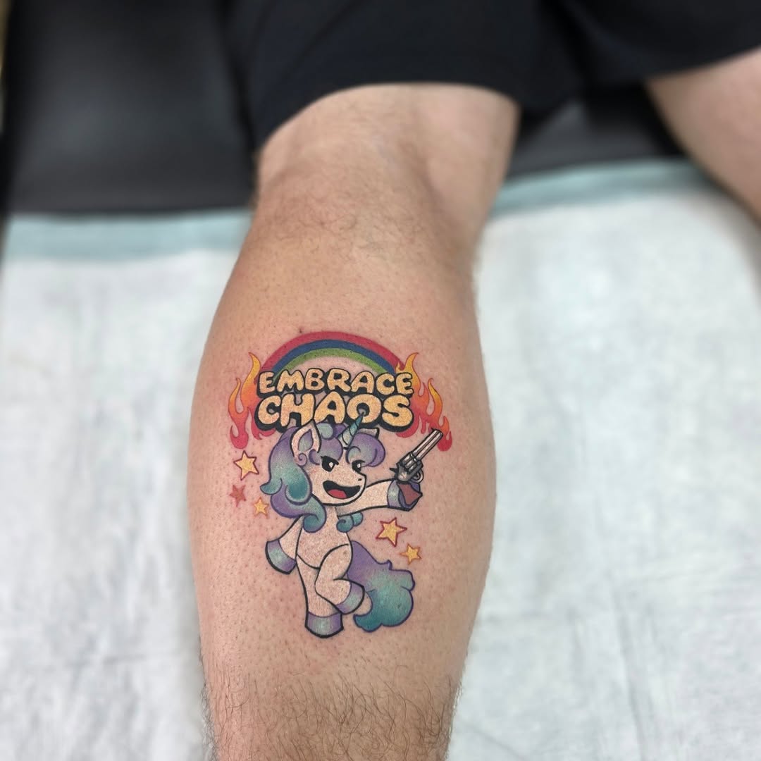Tattoo by @lizzywiglz — new_school, ignorant