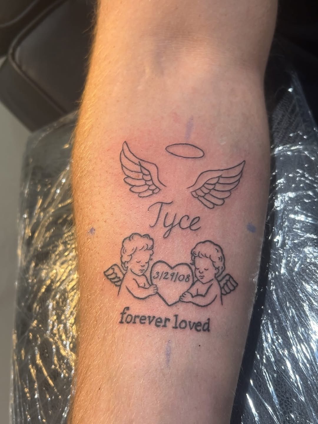 Tattoo by @clear_river_mt — fine_line, lettering_script