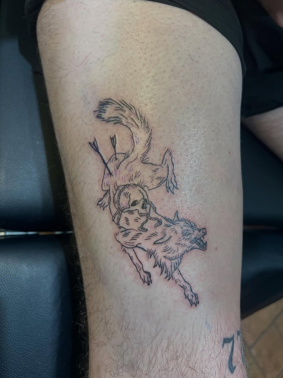 Tattoo by @clear_river_mt — illustrative, sketch