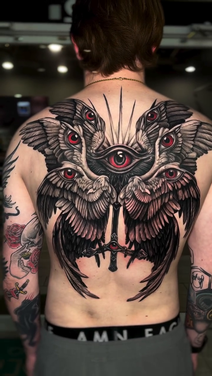 Tattoo by @guillermocolumbie — blackwork, illustrative