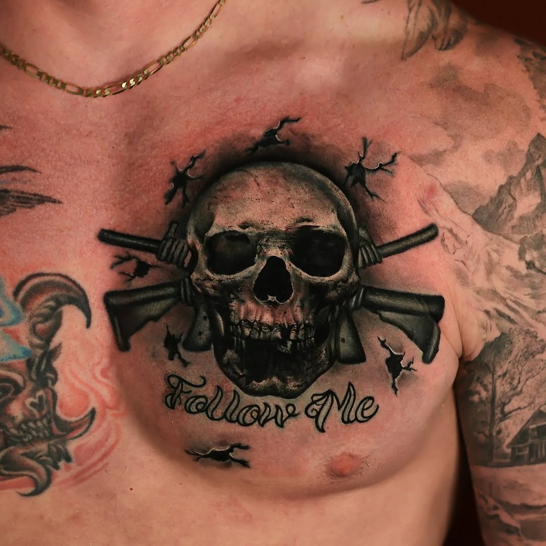 Tattoo by @_felipeink β realism, black_and_grey