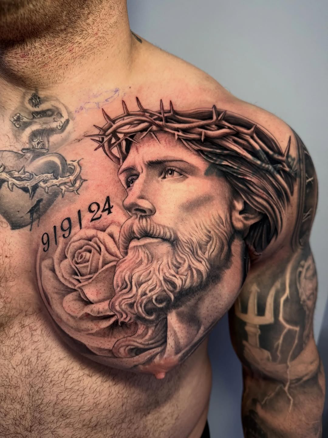 Tattoo by @azu.inks — realism, black_and_grey