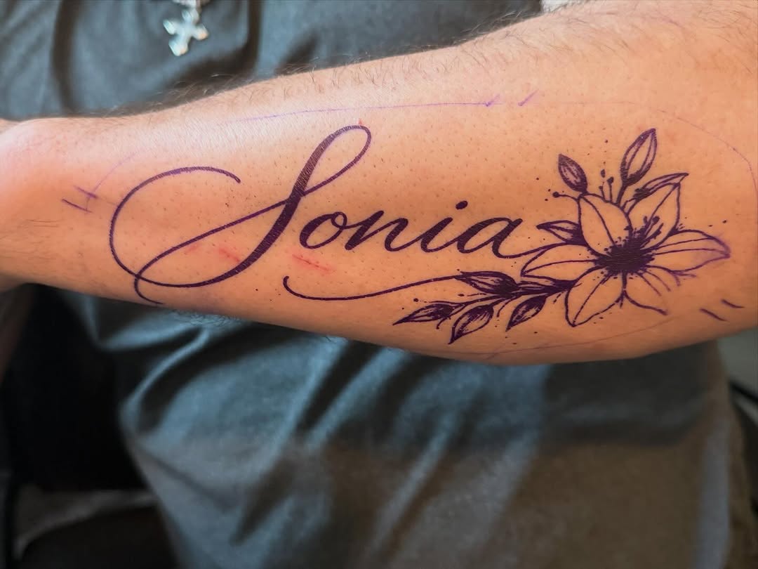 Tattoo by @tattedupby_vidal — lettering_script