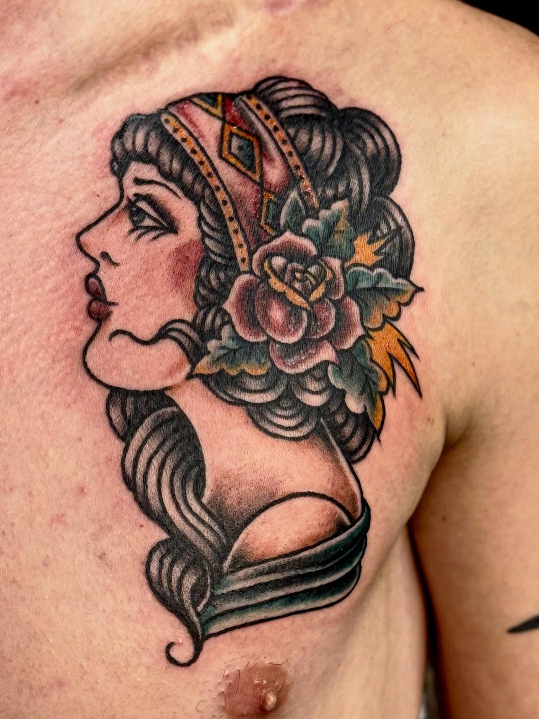 Tattoo by @merciless.moss — american_traditional, neo_traditional