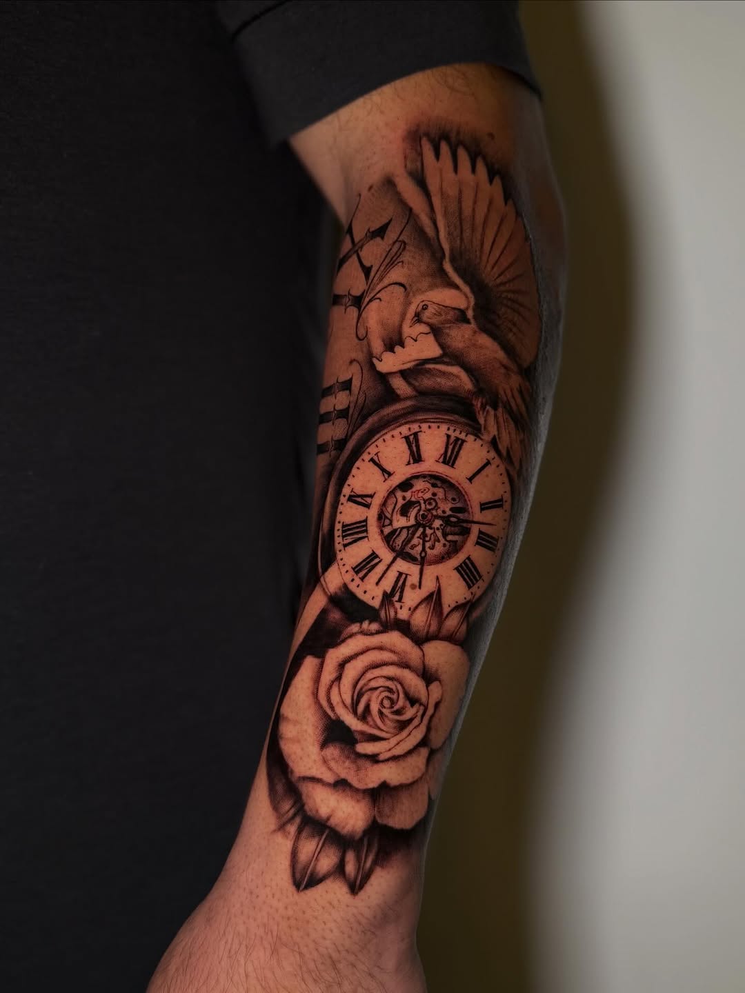 Tattoo by @rex.ink98 — realism, black_and_grey