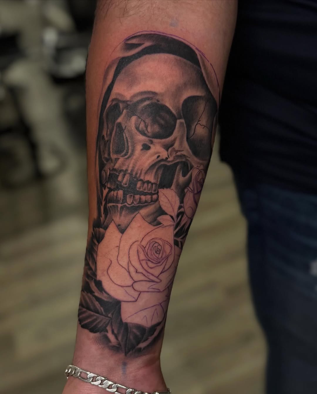 Tattoo by @chynastonecold — realism, black_and_grey