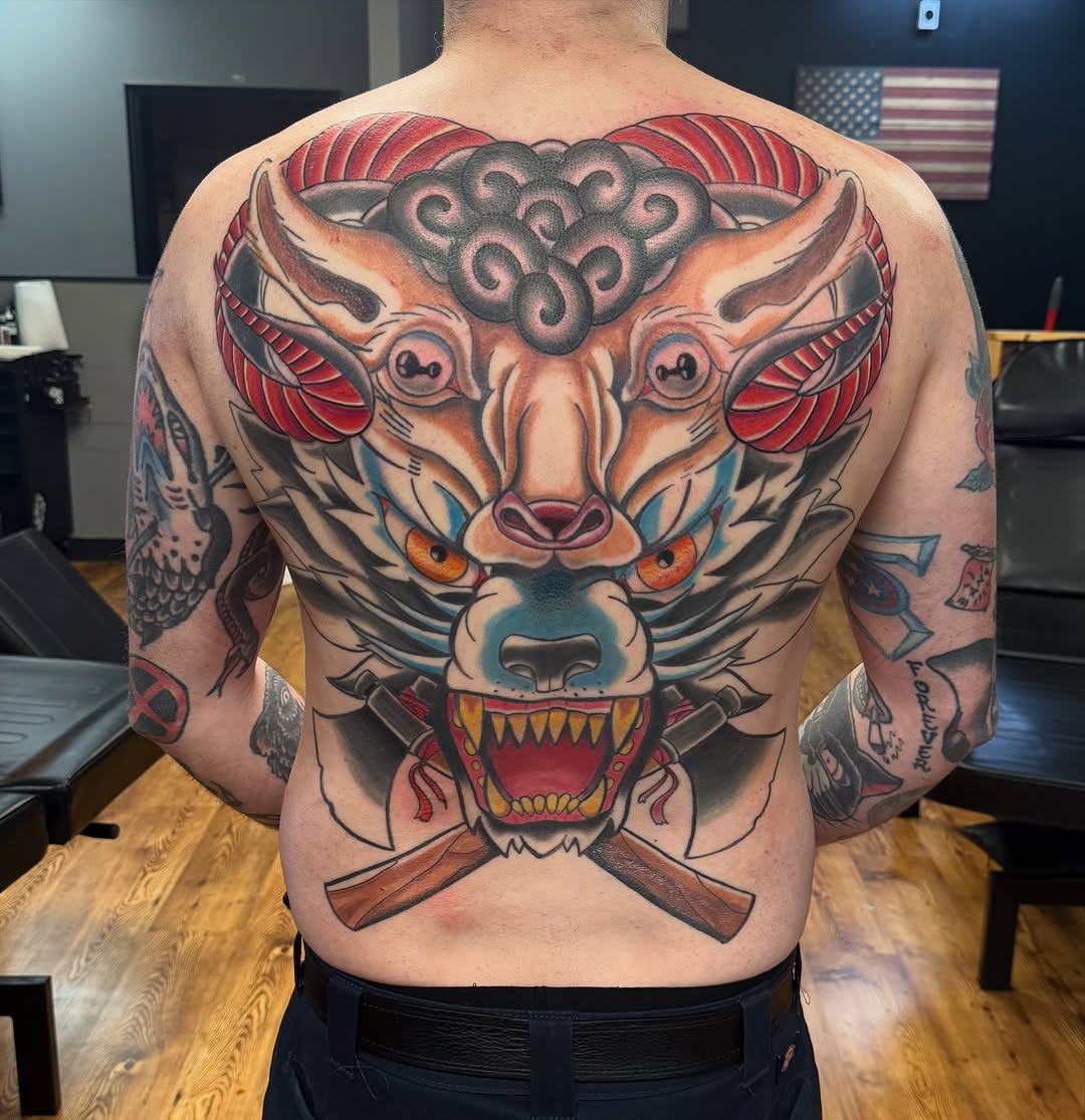 Tattoo by @sideshow_artist — japanese_irezumi, neo_traditional