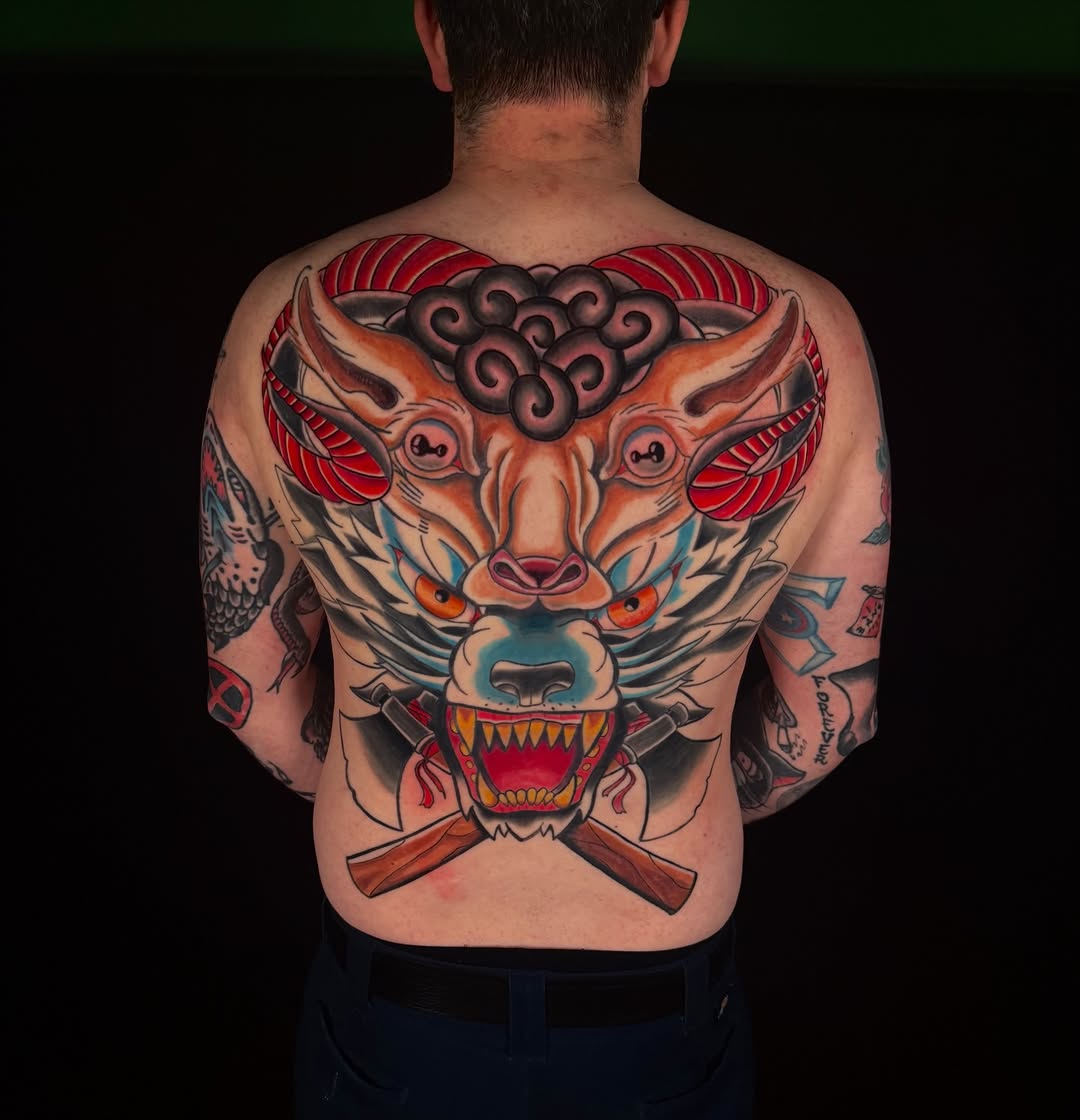 Tattoo by @sideshow_artist — japanese_irezumi, neo_traditional