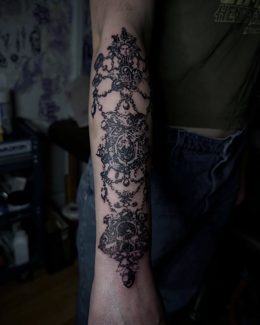 Tattoo by @profanae.0001 — blackwork, illustrative